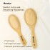 Hot Sale Custom Logo Bamboo Hair Brush Air Cushion Comb Wood Hair Brush Customize Dual Size Bamboo Comb Series